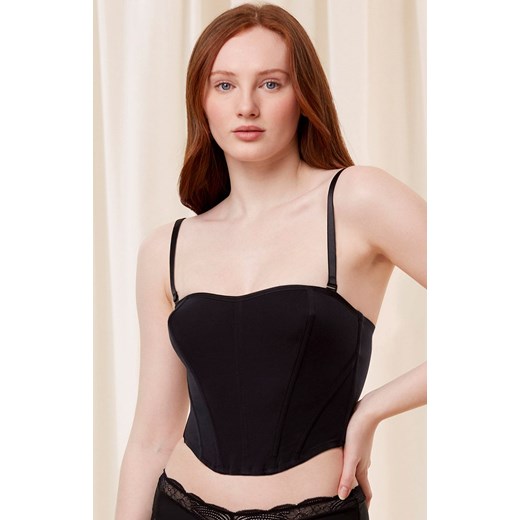 Triumph czarny usztywniany gorset Signature Sheer Corset 10216647, Kolor czarny, Rozmiar L, Triumph ze sklepu Intymna w kategorii Gorsety - zdjęcie 187344885