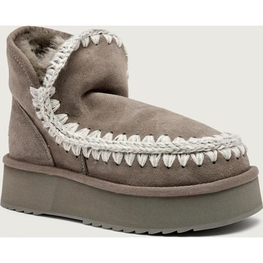 MOU Śniegowce Mini Eskimo Platform | zamsz ze sklepu Gomez Fashion Store w kategorii Śniegowce damskie - zdjęcie 187345677