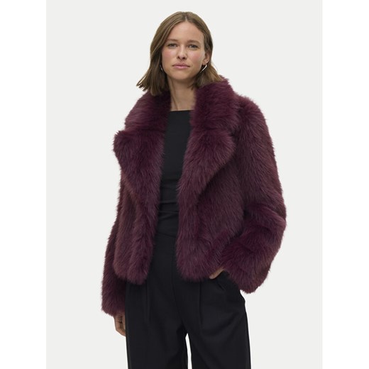 Vero Moda Futro Nora 10336482 Fioletowy Regular Fit ze sklepu MODIVO w kategorii Futra damskie - zdjęcie 187346145