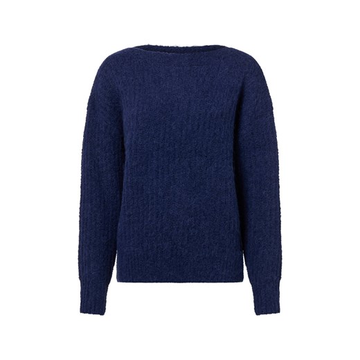 Fynch-Hatton Sweter damski z zawartością alpaki i wełny Kobiety granatowy Fynch-hatton XL vangraaf