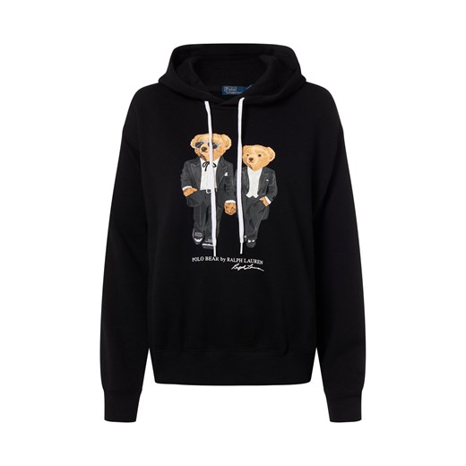 Polo Ralph Lauren Damski sweter z kapturem Kobiety czarny nadruk ze sklepu vangraaf w kategorii Bluzy damskie - zdjęcie 187346437