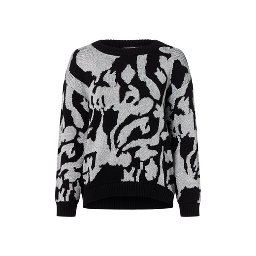 Vila Damski sweter z dzianiny - VIBeca Kobiety Bawełna czarny wzorzysty ze sklepu vangraaf w kategorii Swetry damskie - zdjęcie 187346438