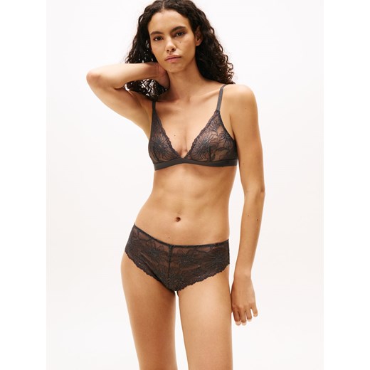 Tommy Hilfiger Damski hipster Kobiety antracytowy jednolity ze sklepu vangraaf w kategorii Majtki damskie - zdjęcie 187346456