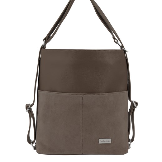 Torebka plecak z zamszem - Beżowa ciemna ze sklepu butyolivier w kategorii Torebki worki - zdjęcie 187346487