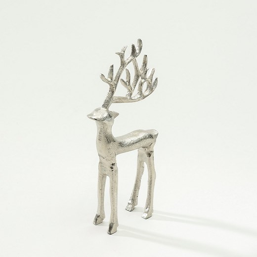 Figurka Silver Deer II 19 cm ze sklepu dekoria.pl w kategorii Dekoracje bożonarodzeniowe - zdjęcie 187346535