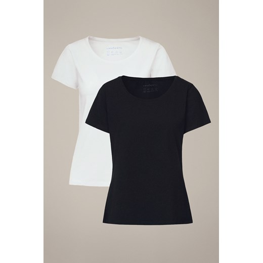 Zestaw 2 Koszulek Damskich z Bawełną Savina ze sklepu Lancerto S.A. w kategorii Bluzki damskie - zdjęcie 187346555