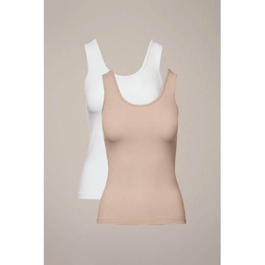 Zestaw 2 Topów Damskich z Bawełną Cynthia ze sklepu Lancerto S.A. w kategorii Bluzki damskie - zdjęcie 187346559