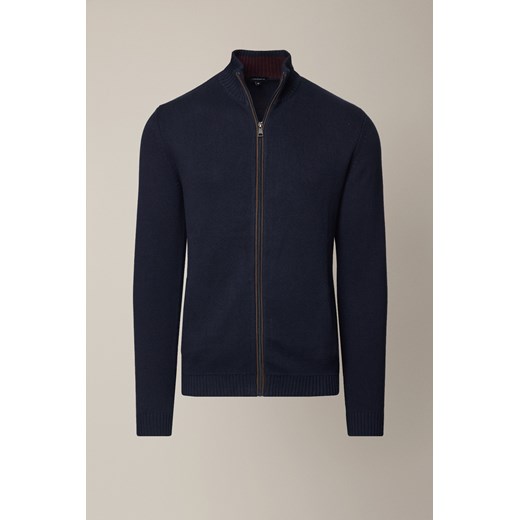 Sweter Granatowy Bawełniany Algar ze sklepu Lancerto S.A. w kategorii Swetry męskie - zdjęcie 187346565