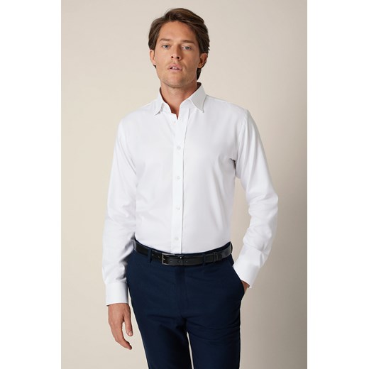 Koszula Biała Bawełniana Assunta Regular ze sklepu Lancerto S.A. w kategorii Koszule męskie - zdjęcie 187346575