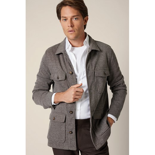 Kurtka Koszulowa Beżowa Amalise ze sklepu Lancerto S.A. w kategorii Kurtki męskie - zdjęcie 187346585