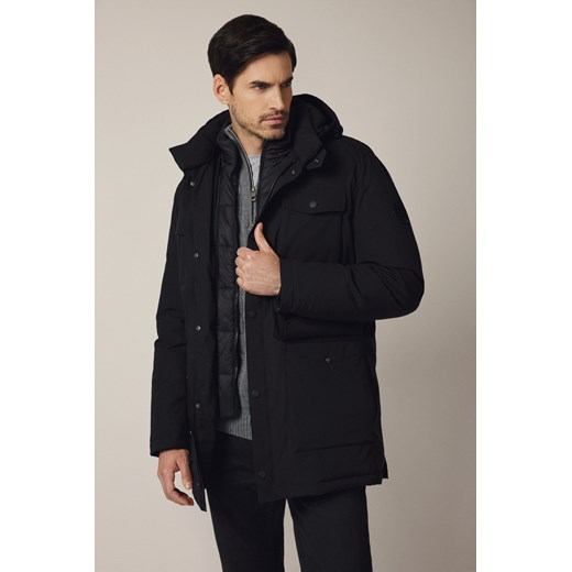 Kurtka Czarna Puchowa Boudry ze sklepu Lancerto S.A. w kategorii Kurtki męskie - zdjęcie 187346587