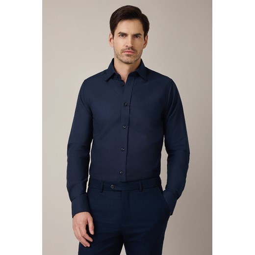 Koszula Granatowa Bawełniana Slim Elide ze sklepu Lancerto S.A. w kategorii Koszule męskie - zdjęcie 187346616