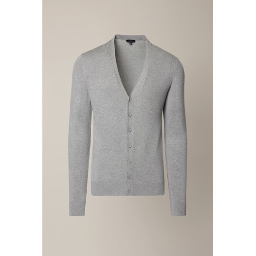 Kardigan Szary z Wiskozą Elva ze sklepu Lancerto S.A. w kategorii Swetry męskie - zdjęcie 187346618