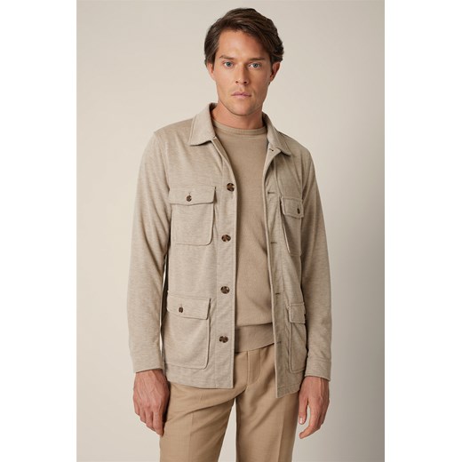 Kurtka Koszulowa Beżowa Florania ze sklepu Lancerto S.A. w kategorii Kurtki męskie - zdjęcie 187346658