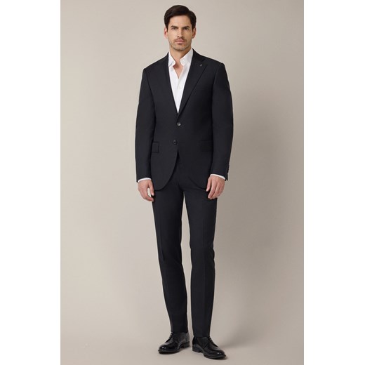 Spodnie z Wełną Czarne Formal ze sklepu Lancerto S.A. w kategorii Spodnie męskie - zdjęcie 187346695