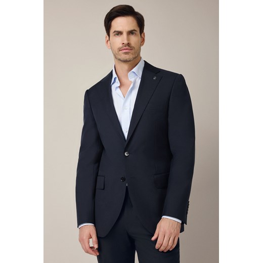 Marynarka z Wełną Granatowa Formal ze sklepu Lancerto S.A. w kategorii Marynarki męskie - zdjęcie 187346696