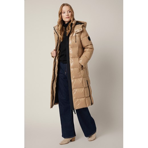 Kurtka Puchowa Camelowa Melby ze sklepu Lancerto S.A. w kategorii Kurtki i płaszcze damskie - zdjęcie 187346699
