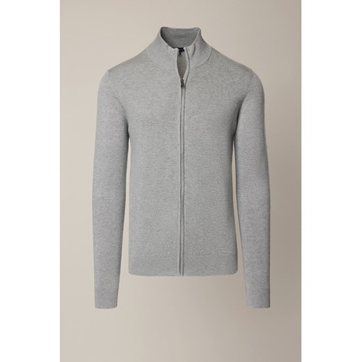 Sweter Szary Rozpinany z Wiskozą Riki ze sklepu Lancerto S.A. w kategorii Swetry męskie - zdjęcie 187346717