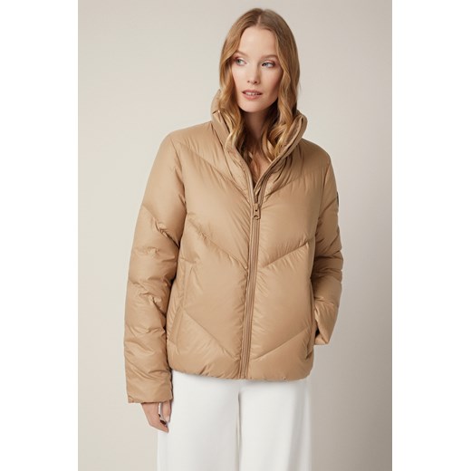 Kurtka Puchowa Camelowa Rorby ze sklepu Lancerto S.A. w kategorii Kurtki i płaszcze damskie - zdjęcie 187346719