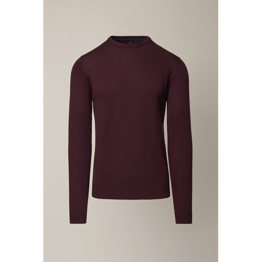 Sweter Bordowy Bawełniany Simen ze sklepu Lancerto S.A. w kategorii Swetry męskie - zdjęcie 187346727