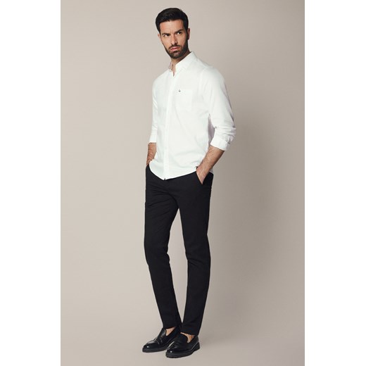 Spodnie Czarne Chino z Bawełną Maroko ze sklepu Lancerto S.A. w kategorii Spodnie męskie - zdjęcie 187346747