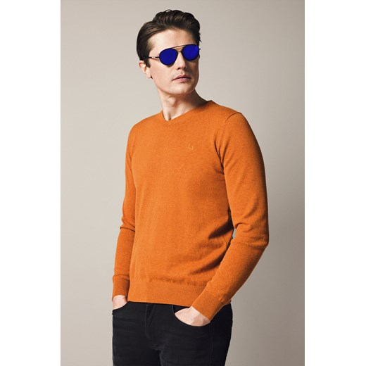 Sweter Rudy Bawełniany w Serek Harrison ze sklepu Lancerto S.A. w kategorii Swetry męskie - zdjęcie 187346757