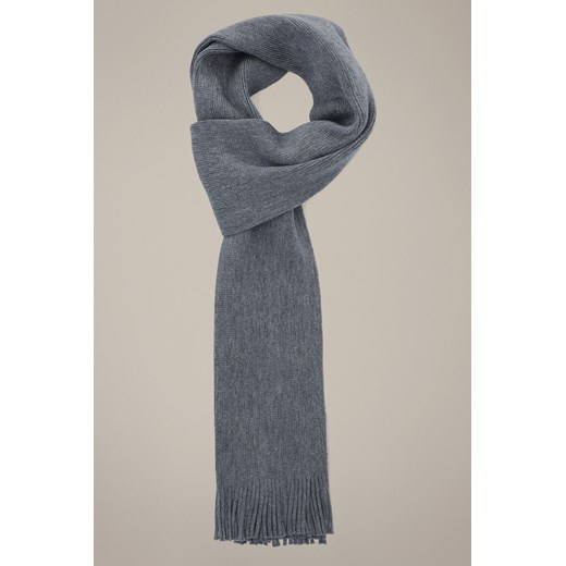 Szal Wełniany Szary Unisex ze sklepu Lancerto S.A. w kategorii Dodatki męskie - zdjęcie 187346759