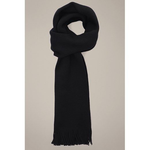 Szal Wełniany Czarny Unisex ze sklepu Lancerto S.A. w kategorii Dodatki męskie - zdjęcie 187346778