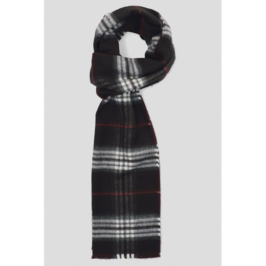 Szal Brązowo-Szary w Kratę ze sklepu Lancerto S.A. w kategorii Dodatki męskie - zdjęcie 187346779