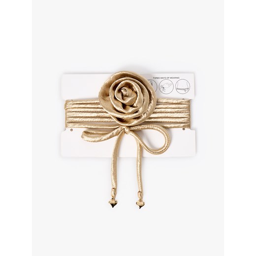 Mohito - Ozdobny złoty pasek - złoty ze sklepu Mohito w kategorii Paski damskie - zdjęcie 187346845