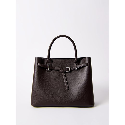 Mohito - Torebka office - ciemnobrązowy ze sklepu Mohito w kategorii Torby Shopper bag - zdjęcie 187346848