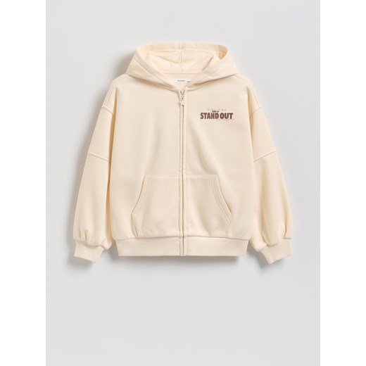 Reserved - Bluza z nadrukiem - kremowy Reserved 146/152 (10-11 lat) Reserved