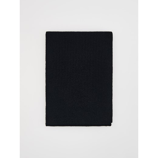 Reserved - Dzianinowy szalik - czarny ze sklepu Reserved w kategorii Szaliki męskie - zdjęcie 187347366