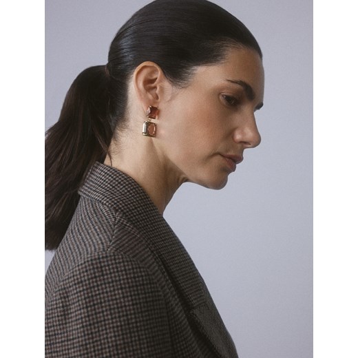 Reserved - Wiszące kolczyki - fioletowy Reserved ONE SIZE Reserved