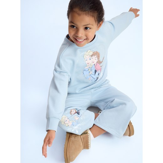 Reserved - Bluza z nadrukiem Kraina Lodu - granatowy ze sklepu Reserved w kategorii Bluzy dziewczęce - zdjęcie 187347488