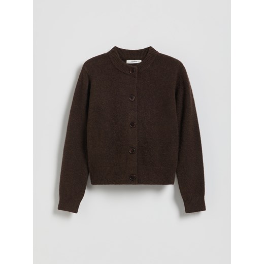 Reserved - Kardigan z domieszką wełny - brązowy ze sklepu Reserved w kategorii Swetry dziewczęce - zdjęcie 187347637