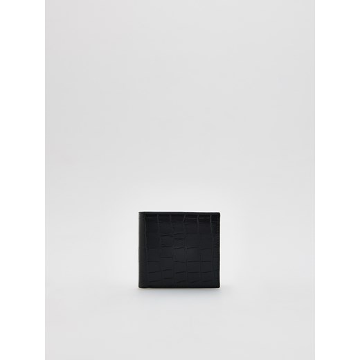 Reserved - Portfel z imitacji skóry - czarny ze sklepu Reserved w kategorii Portfele męskie - zdjęcie 187347667