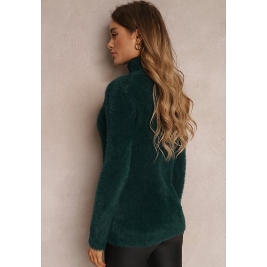Ciemnozielony Golf Wełniany Cheki Renee XL renee.pl okazja