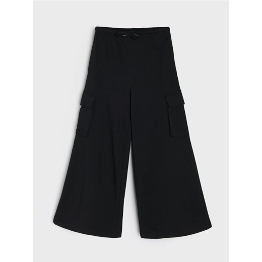 Sinsay - Spodnie wide leg - czarny ze sklepu Sinsay w kategorii Spodnie dziewczęce - zdjęcie 187348387