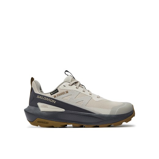 Trekkingi Salomon Elixir Activ Gore-Tex L47691600 Szary ze sklepu eobuwie.pl w kategorii Buty trekkingowe damskie - zdjęcie 187348407