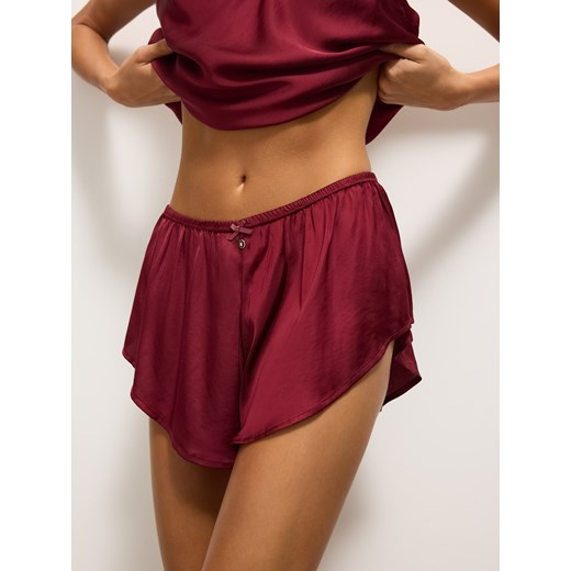 Mohito - Bordowe szorty od piżamy - kasztanowy ze sklepu Mohito w kategorii Piżamy damskie - zdjęcie 187348845