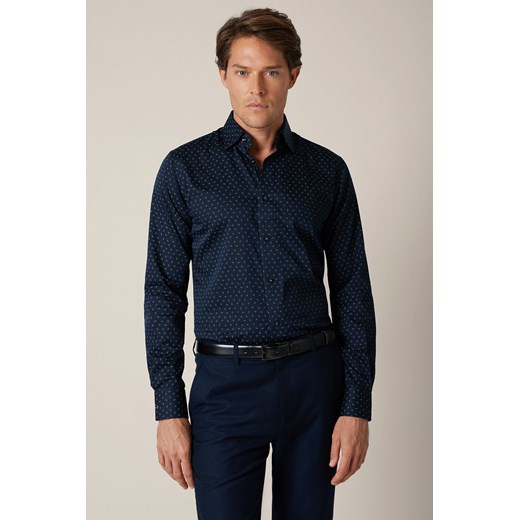 Koszula Ciemnogranatowa Bawełniana Michela ze sklepu Lancerto S.A. w kategorii Koszule męskie - zdjęcie 187349276