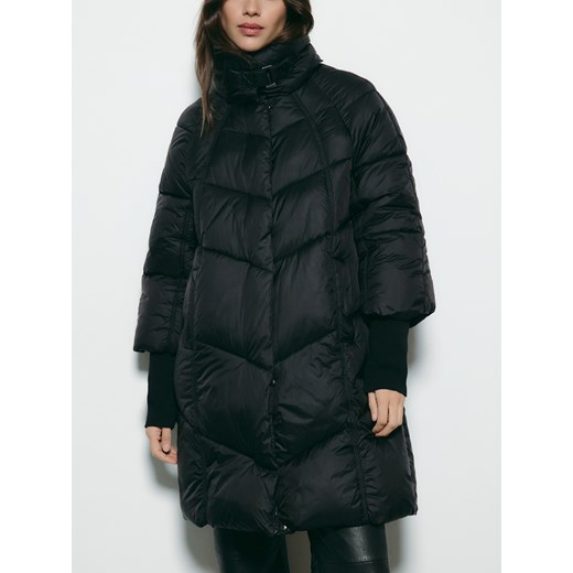 Reserved - Długa pikowana kurtka - czarny ze sklepu Reserved w kategorii Biuro - zdjęcie 187349475