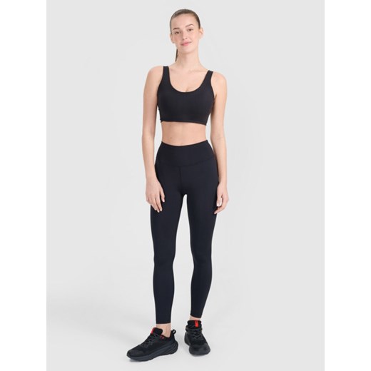 Damskie legginsy treningowe 4F 4FWMM00TFTIF412 - czarne ze sklepu Sportstylestory.com w kategorii Spodnie damskie - zdjęcie 187349607