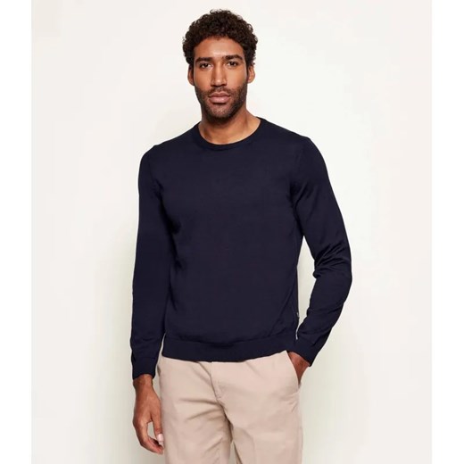 BOSS BLACK Wełniany sweter Leno-P | Slim Fit ze sklepu Gomez Fashion Store w kategorii Swetry męskie - zdjęcie 187349757