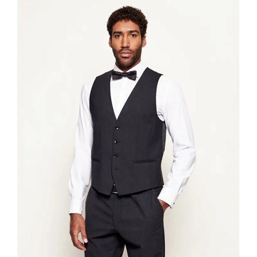 BOSS BLACK Wełniana kamizelka | Slim Fit ze sklepu Gomez Fashion Store w kategorii Kamizelki męskie - zdjęcie 187349765