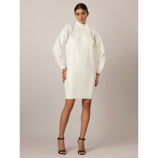 APART Sukienka dzianinowa w kolorze kremowym 44/46 okazja Limango Polska