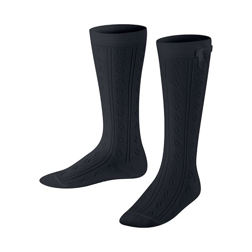 Falke Skarpety &quot;Ajour&quot; w kolorze czarnym ze sklepu Limango Polska w kategorii Skarpetki dziecięce - zdjęcie 187351199