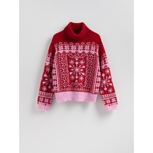Reserved - Sweter ze świątecznym motywem - wielobarwny Reserved XL Reserved