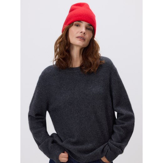 Reserved - Czapka z wełną i kaszmirem - czerwony ze sklepu Reserved w kategorii Czapki zimowe damskie - zdjęcie 187351715